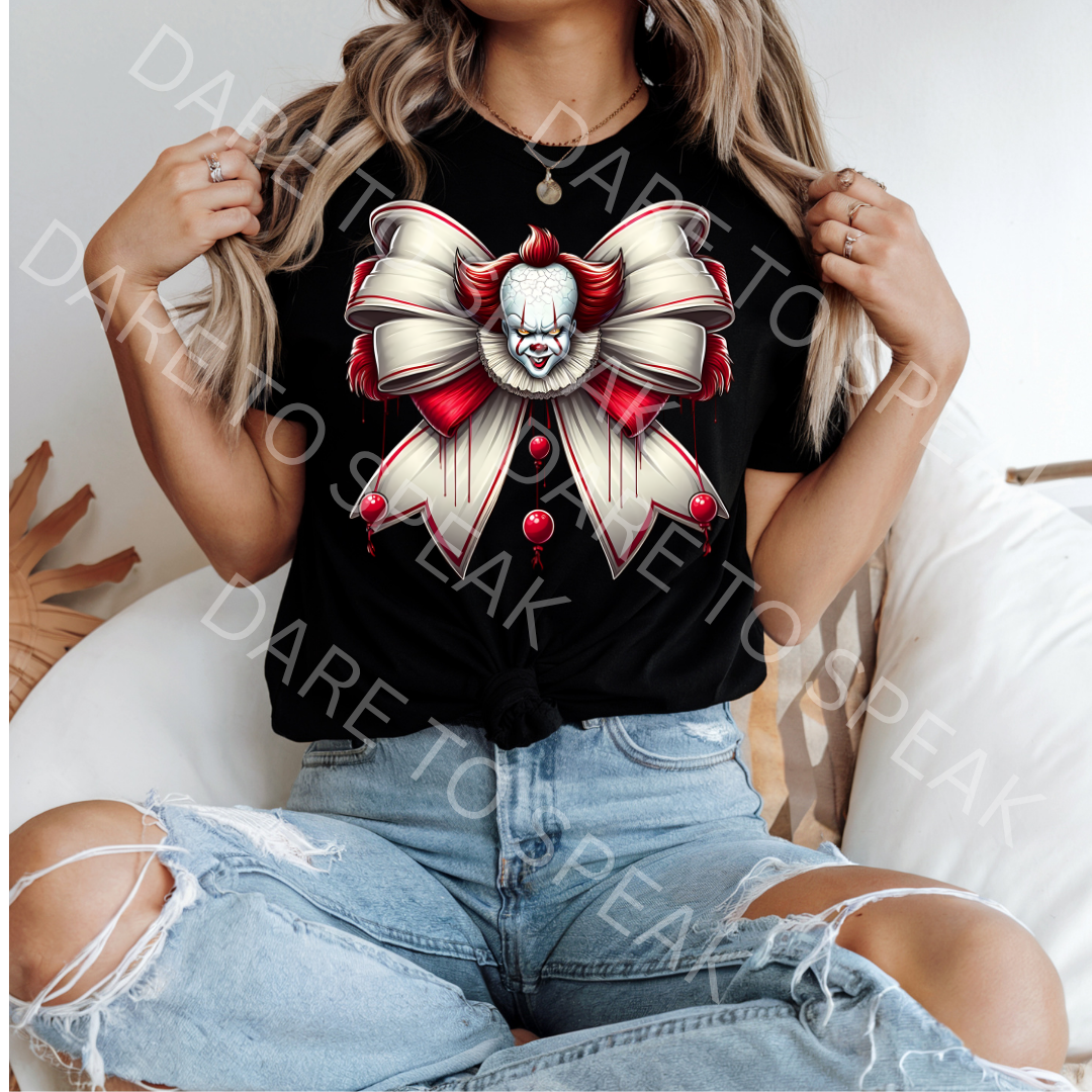 Pennywise Bow T-shirt mockup