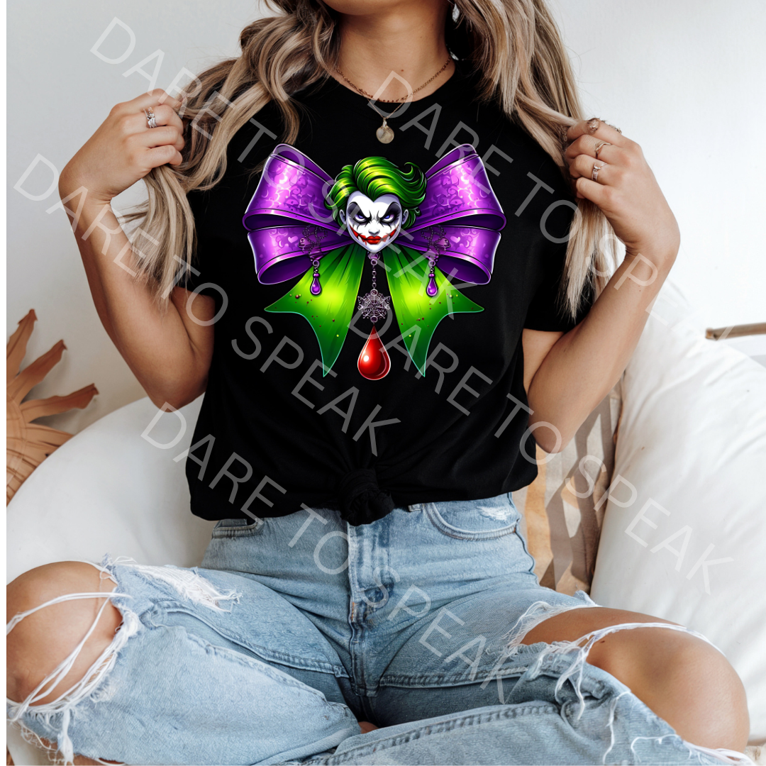 Joker Bow T-shirt mockup