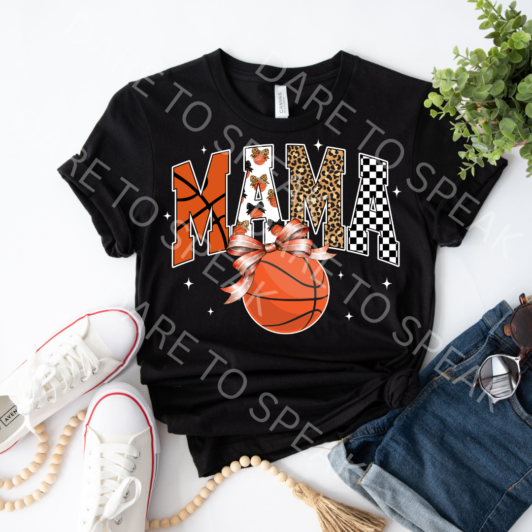 Mama Basketball T-shirt mockup