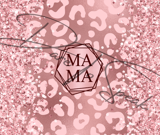 MAMA Glitter Pink Leopard