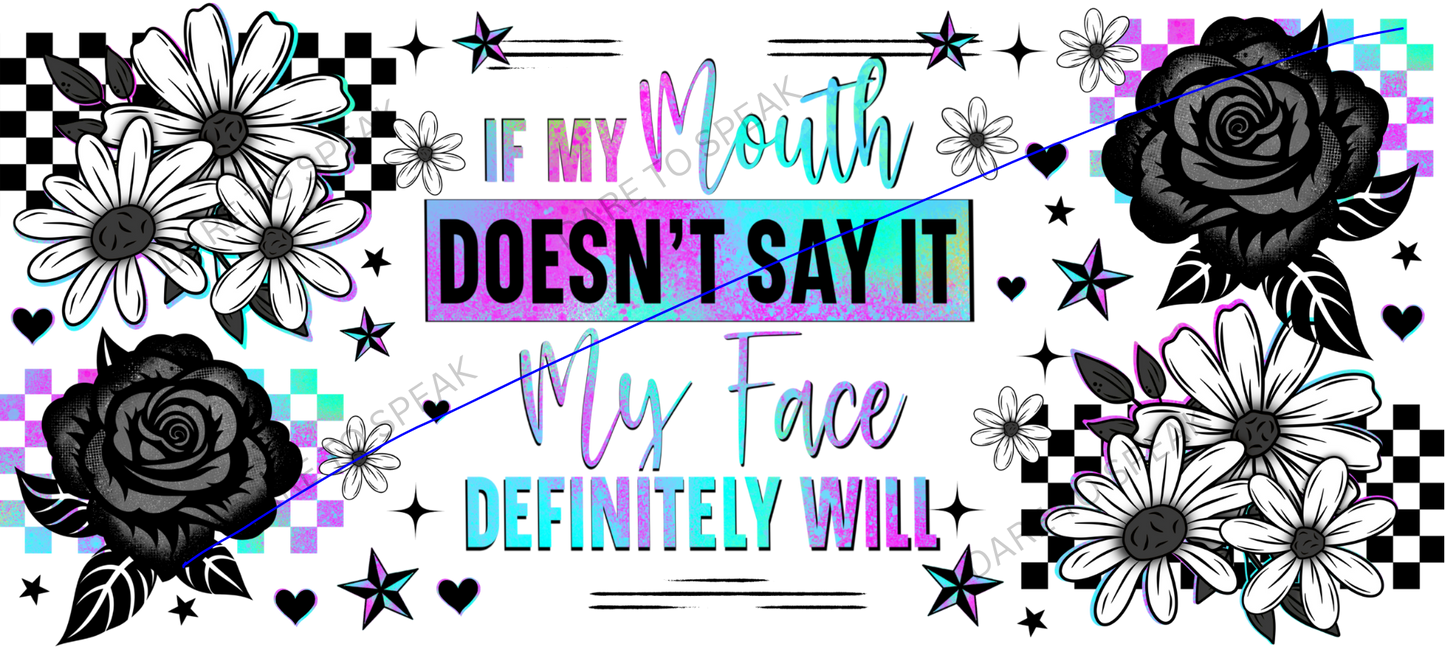 If my mouth dont say it