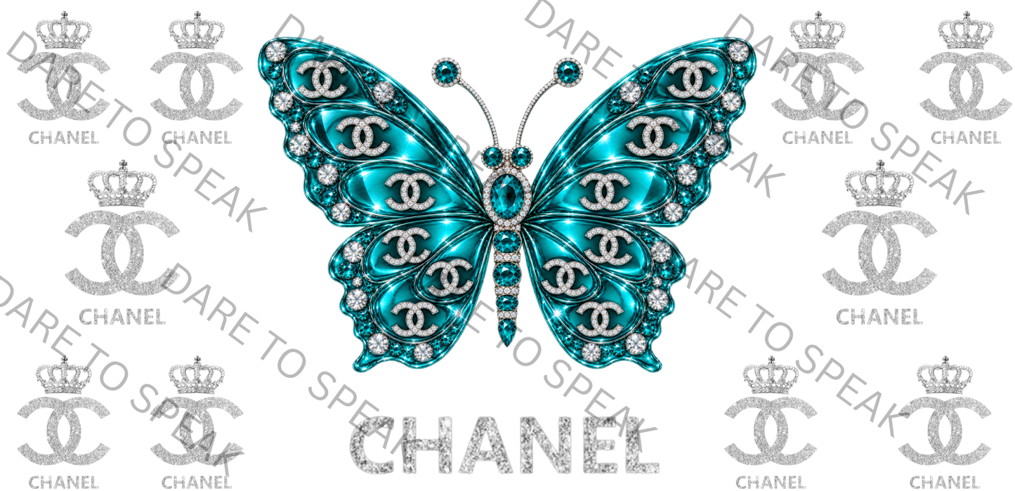 Chanel Teal Butterfly
