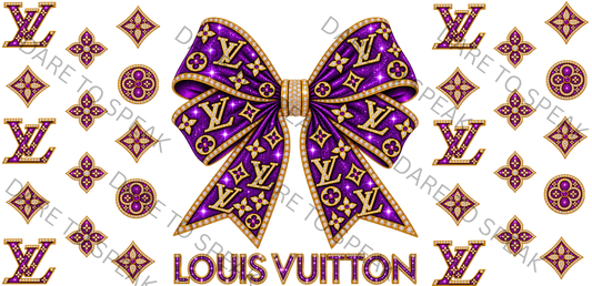LV Purple Bow