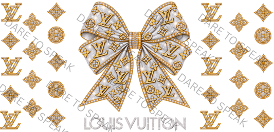 LV White Bow