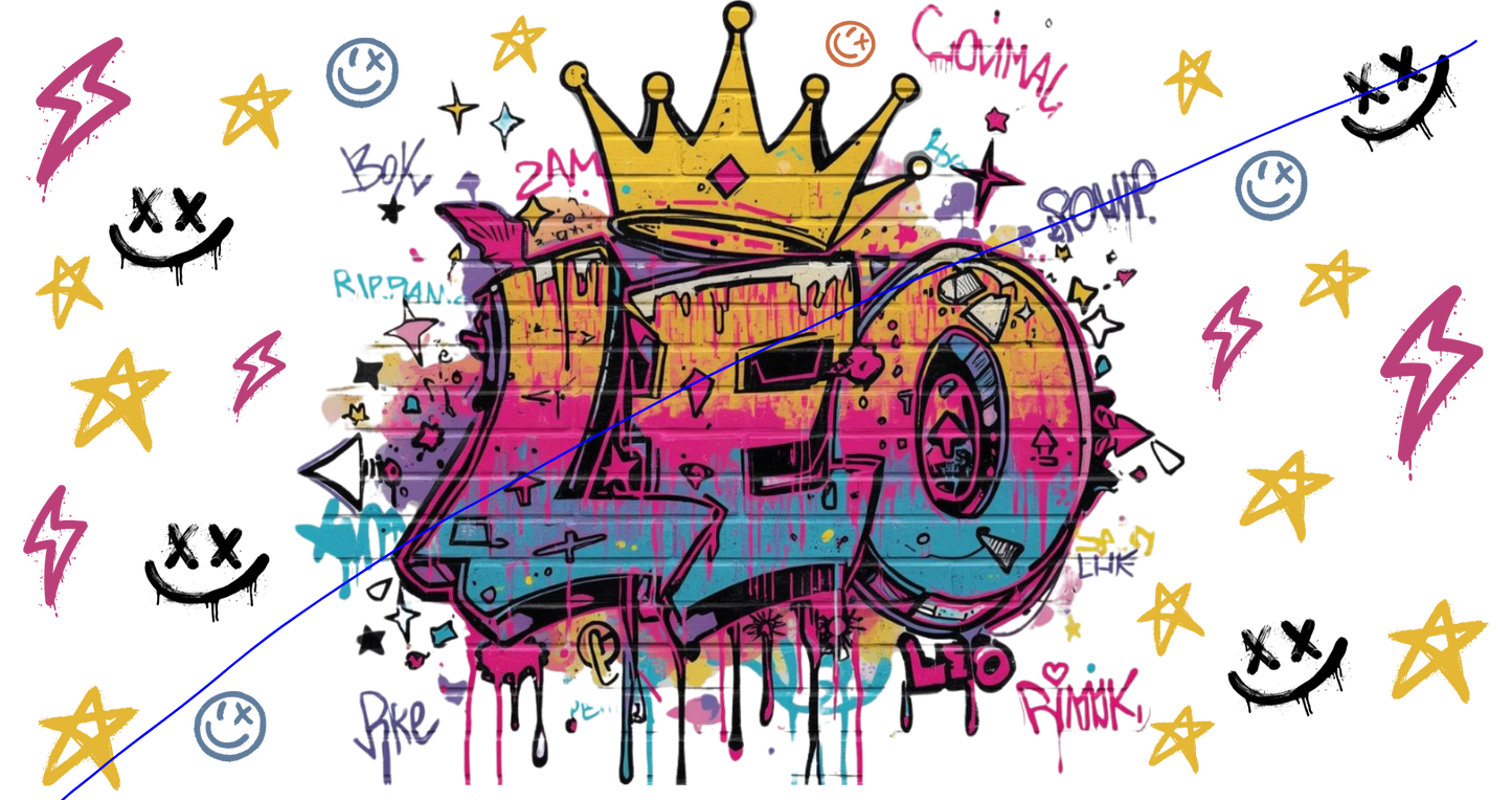 Zodiac Graffiti Drip