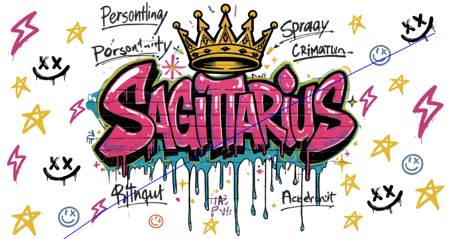 Zodiac Graffiti Drip