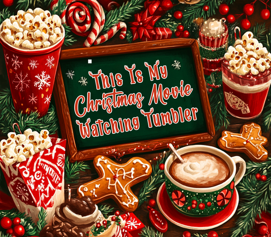 Christmas Movie Watching Cup