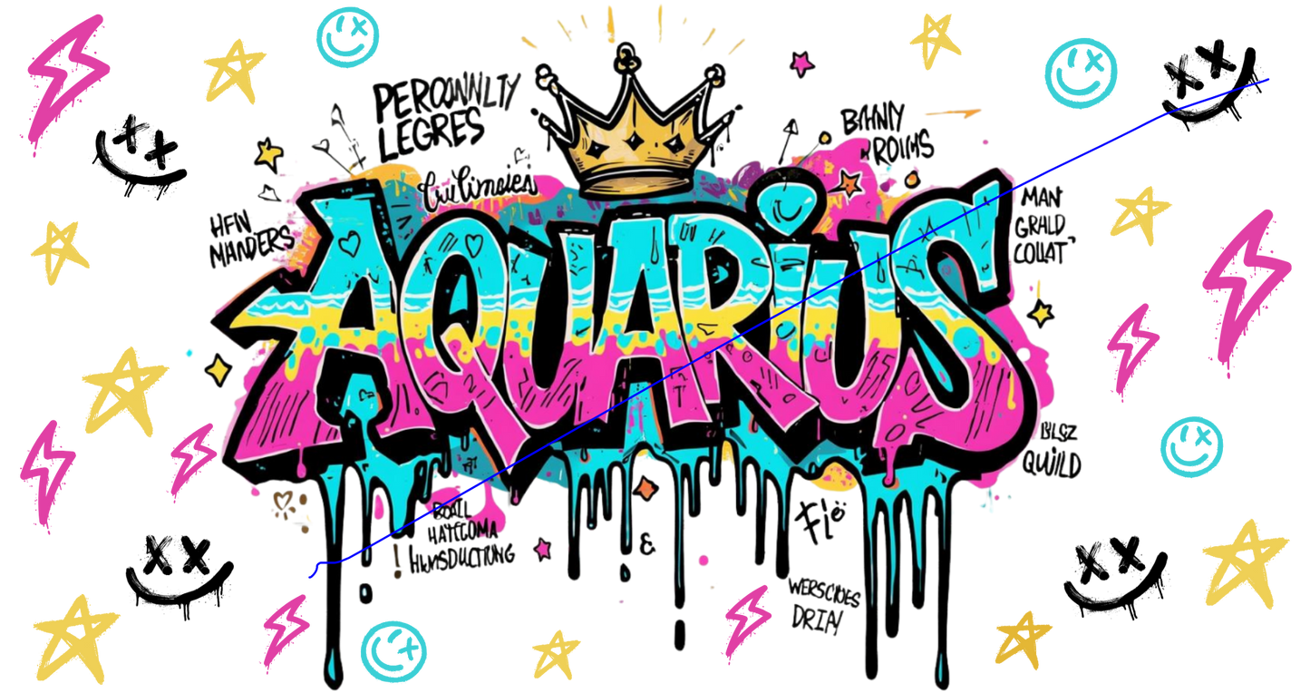 Zodiac Graffiti Drip