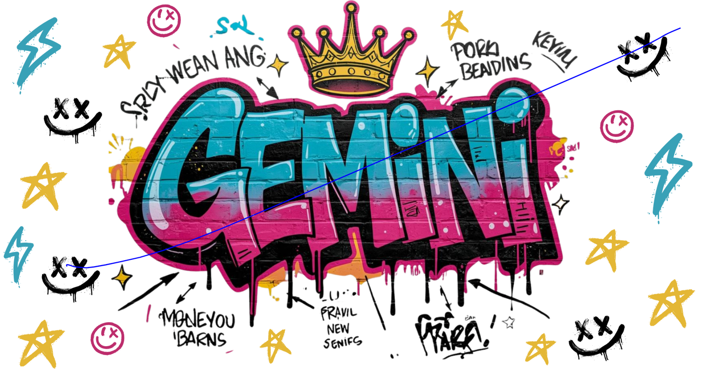 Zodiac Graffiti Drip