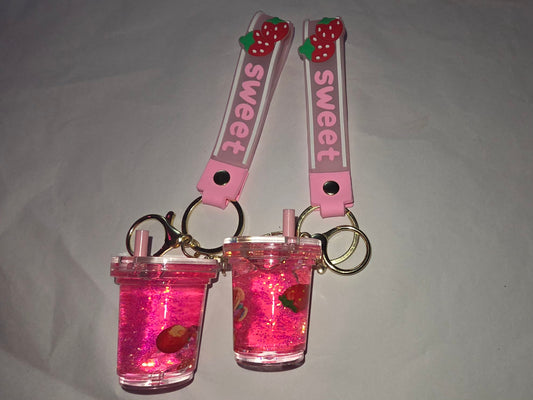 Dark Pink Lava Keychains