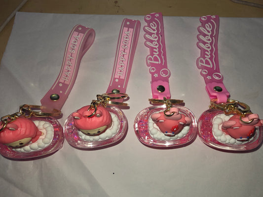 Bathtub Fufu/Bear keychains