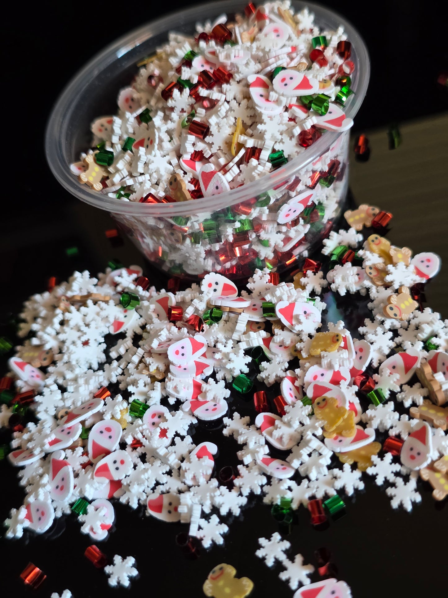 Santa & Gingerbread (with snowflakes)