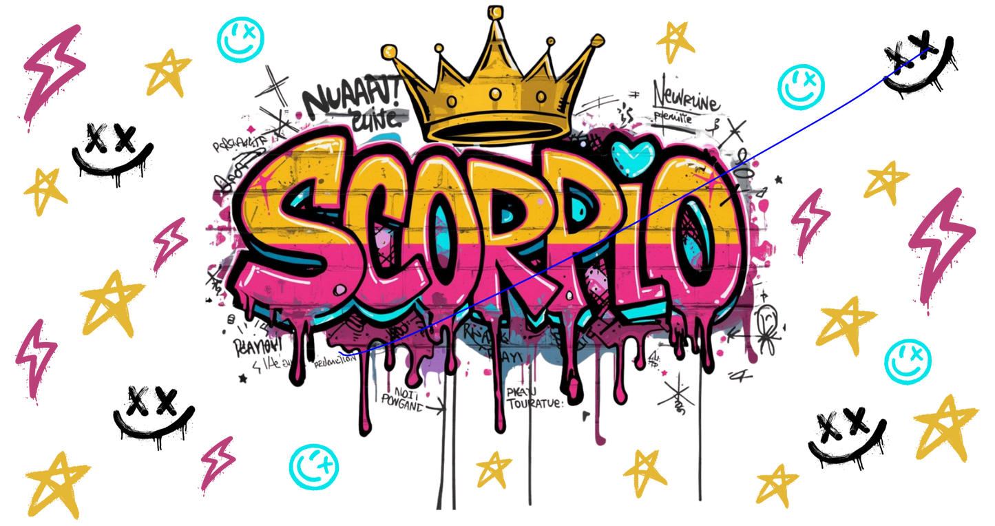 Zodiac Graffiti Drip