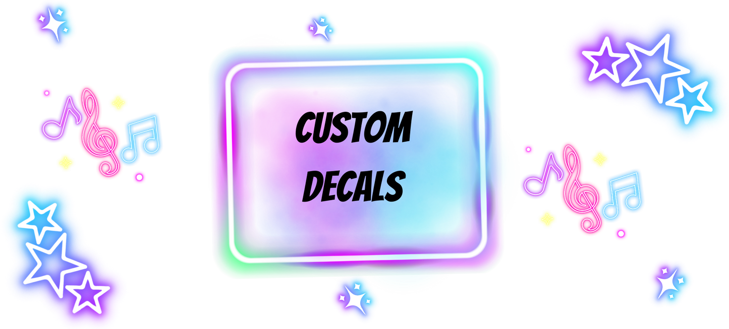 Custom Decals**READ DESCRIPTION**DO NOT ORDER WITHOUT READING**